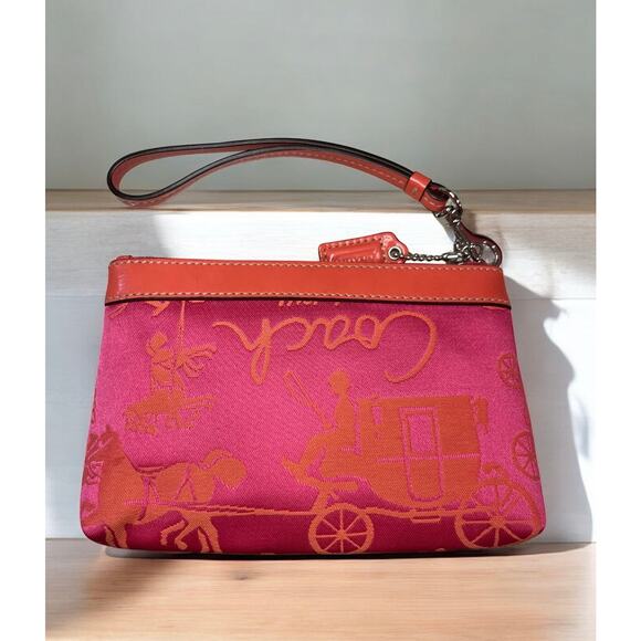 Y2K Coach F14480 Horse & Carriage Sateen Hobo Bag & Pleated Wristlet - Picture 8 of 14